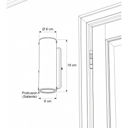 12345 Aplique exterior doble luz