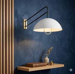 Colgante  con pantalla metálica