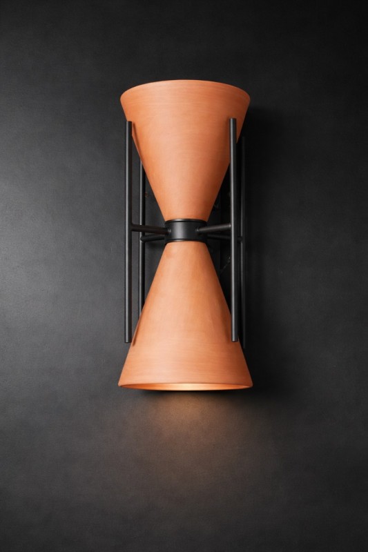 Aplique tulipas terracota