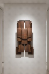 Lampara de pared corten