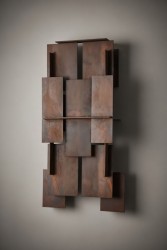 Lampara de pared corten