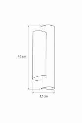 Aplique de plancha curvada