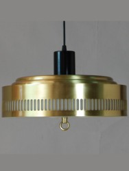 Lampara colgante satinado y negro